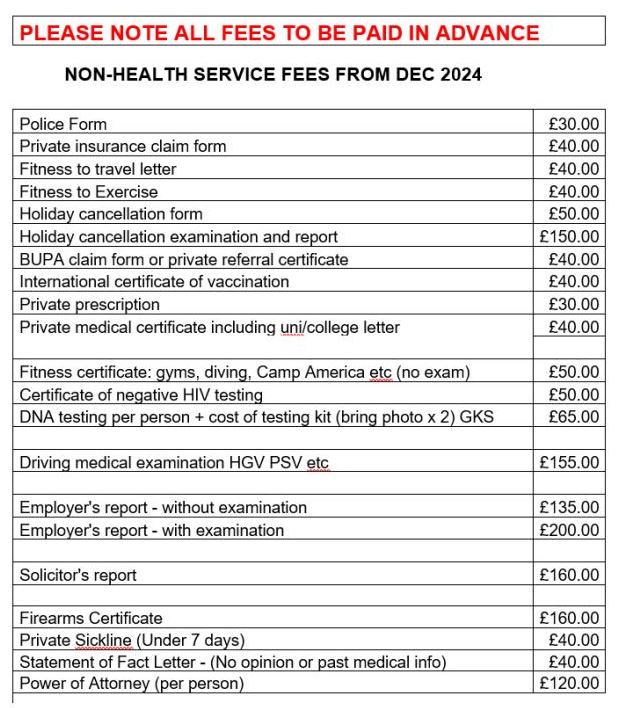 fees dec 24